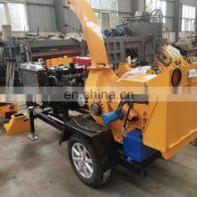 Factory Supply Forestry Wood Log Waste Mobile Shredder Diesel Engine Wood Branch Crusher thumbnail-5
