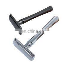 2021 Luxury Matte Black Coating Zinc Alloy Handle Safety Razor thumbnail-5