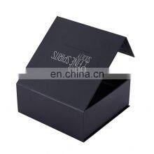 Custom Black Magnetic Closure Cardboard Gift Packaging Box Design With Hot Stamping Logo thumbnail-5
