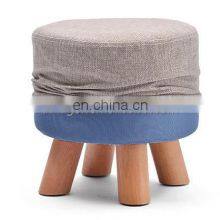 Creative Four Leg Low Stool Small Rest Furniture Shoes Changing Stool thumbnail-3