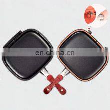 Induction Friendly Camping Flat Cooking Gas Non Stick Korean BBQ Double Side Grill Pan thumbnail-3