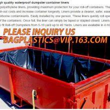 Extra Lagrge Woven PE Drawstring Dumpster Container 20 Yard Drawstring Black Dumpster Container Liners for Bagplastics thumbnail-4