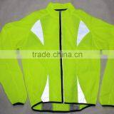 Long Sleeve Reflective Jogging Running Jacket Yellow