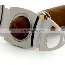 Cigars Accessories Stainless Steel Double Finger Cigar Cutter Knife Smoking Tools Cigars Case thumbnail-4