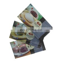 custom wholesale food packing bag frozen seafood packaging bag gusset  pouch with tray