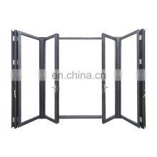 Aluminum Thermal Break Folding Door Collapsible Exterior Door Glass Collapsing Door