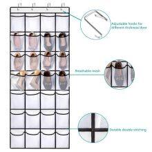 28 Pocket Over the Door Shoe Organzier Hanging Shoe Rack for Door Large Capacity Shoe Organizer Holder With 4 Metal Hooks thumbnail-2