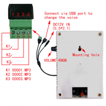 5W DC12V Fire Alarm Speaker Fault Triggers, Wall Mounted Speaker thumbnail-2