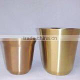 Hot Stainless Steel Double Wall Coffee Mug Copper Color 80ML 150ML thumbnail-1