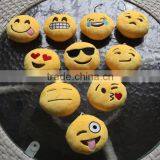 emoji keyring/plush emoji keyring/plush smiley keychains/wholesale emoji key ring