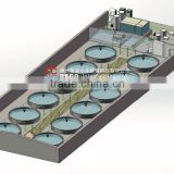 RAS system for fish farm 100m3 sea water