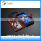 Hot Selling Flip Leather Wallet Case Cover for Sony Xperia z3 thumbnail-1