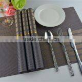 Lastic Gray Square Europe Placemat of One Pack PVC Mat Kitchen Restaurant Dining Table Mat for Home or Hotel thumbnail-5