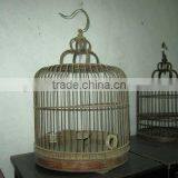 Chinese Antique Bamboo Hanging Birdcage thumbnail-1