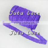 1" Elastic Lace Ribbon, Lace Elastic by the Yard - Purple thumbnail-4
