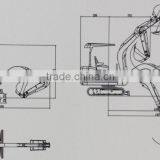 New Condition and Crawler Excavator Moving Type/2.2 Ton Mini Hydraulic Excavator thumbnail-6