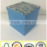 2015 Concise PU Foldable Tough & Light Storage Ottoman Stool