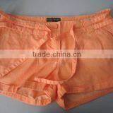 2012 New Fashion Ladies Colored Orange Cotton Hot Shorts