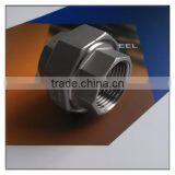 Stainless Steel Conical Union Straight Fitting Screwed Ends 304, With PTFE Seal, F-F thumbnail-1