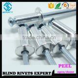 HOT SELLING OPEN END FACTORY RECESSED CROWN ALUMINUM STEEL POP PEEL RIVETS thumbnail-4