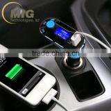 Car FM Transmitter Kit Cigarette Lighter Charger Card Blue New Top MP3 Player thumbnail-6