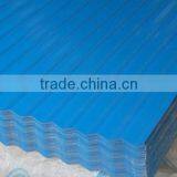 Corrugated coated blue steel roof sheet