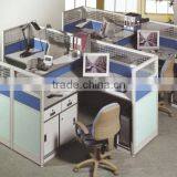 PG-57-105#Modern Wood and Aluminum Office Workstation For 4 thumbnail-1