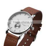 Fashion Style Charm Unisex Watch Changeable Genuine Leather Strap Watch Japan Movement Quartz Sub Dial Watch Small Seconds Watch thumbnail-2