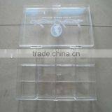 12 compartment transparent PS plastic storage box