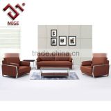 leather sofa with stainless steel frame