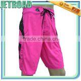 Men 4 Way Stretch Ribstop Board Shorts Laser Cut Welded Seam Waterproof Zipper Pocket