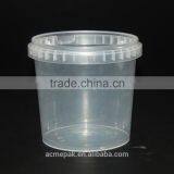 1L IML Ice Cream Yogurt Biscuit Bucket With Lid
