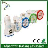 2.1A Side Twin Car Mobile Charger Dual Usb Car Charger With OEM Logo thumbnail-2