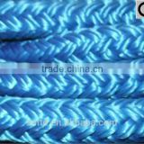blue double braidced polyester nylon PP mooring rope