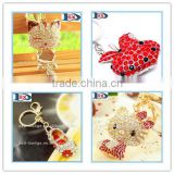 Factory supplier cheapest crystal keychain for female/Top-graded laser engraved crystal ke yring with for souvenir gifts