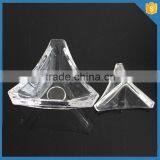 Customized Small Decorative Glass Triangle Candy Jars With Lids thumbnail-1