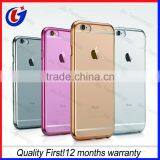 Manufacturer Case for Iphone 6 Tpu Case Electroplate Middle Frame Mirror Case thumbnail-6