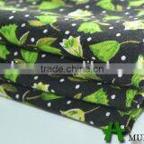 Fresh Green Flowers Pattern 100% Printed Spun Rayon Fabric for Dresses thumbnail-3