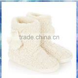 Girls Fashion Cream Cable Knit Winter Boot thumbnail-4