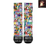 SUCK'EM Apparel Men's Around the Worlds Custom Tube Socks With National Flag