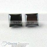 EXCELLENT QUALITY OPAQUE NATURAL BLACK PRINCESS CUT LOOSE DIAMOND AT WHOLESALE PRICE