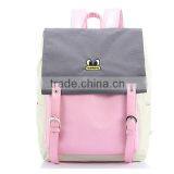 Pink Camping Canvas School Backpack 2014 for Girl thumbnail-1
