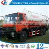 Dongfeng 20,000 litres waste collection hydraulic pump cleaning vacuum suction sewage tanker truck, vacuum sewage suction