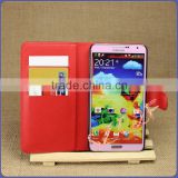 High quality leather flip cover phone case for Samsung Galaxy Note 3