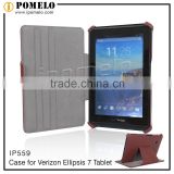 2015 new arrival leather tablet case for Verizon Ellipsis 7 Tablet