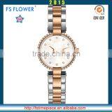 FS FLOWER - Small Slim Stone Watch Ladies Girls thumbnail-2