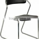 Hot Sale Stack Bentwood PVC Upholstery Chrome Chair Training Chair A206-H08