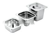 304/201 stainless steel gn pan /gastronorm food container pan