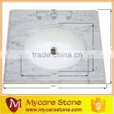 Italy White Carrara Marble Wholesales Vanity Top thumbnail-3