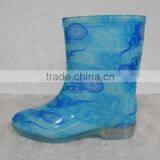 (CH-2973) Pvc Transparent Rain Boots for Kids